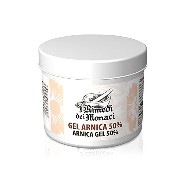 Gel Arnica Forte 550 ml SUPER CONCENTRÉ Certifié AIAB, BIO Apaisant Naturel, Crème Massage 100% Made in Italy - I Rimedi dei 