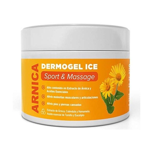 QKnatur - ARNICA MONTANA CREME GEL - Aide à soulager et apaiser les inconforts musculaires et articulaires - Teneur élevée en