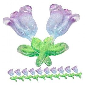 minkissy Lot de 60 pierres précieuses pour ongles en acrylique - Fleurs pour ongles - Fleurs pour ongles - Fleurs pour ongles