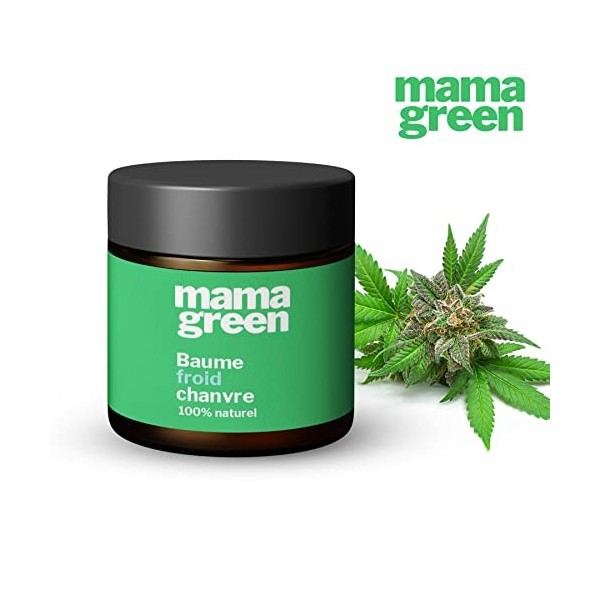 Mama Green – Baume Chanvre froid 100% naturel, soulagez vos douleurs articulaires et inflammatoires, améliorez votre récupéra