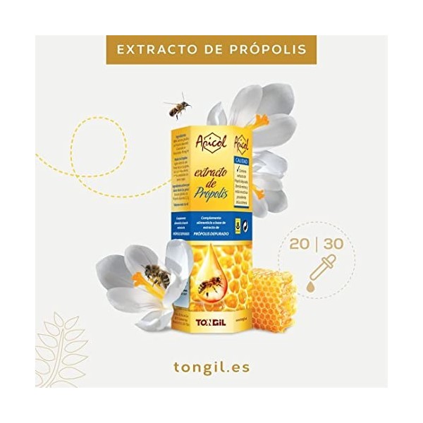 Extrait de Propolis 100% Pure - Propolis Liquide Naturelle - Riche en Flavonoïdes - Raffinée, Sans Résine et Sans Allergène -