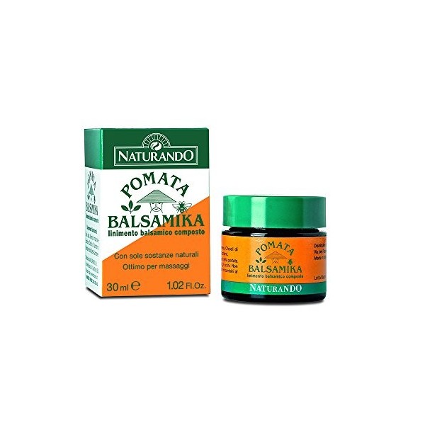 Naturando Pomata Balsamika 30 ML Lens Fasts musculaires et douleur cervicale, idéal pour le massage