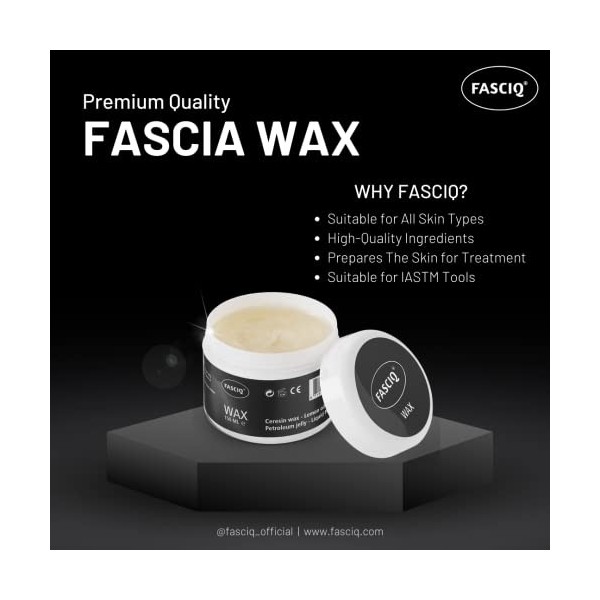 FASCIQ® Fascia Wax 150 ml | Émollient de mobilité des tissus mous | Pour massage professionnel | Utilisation avec les outils 