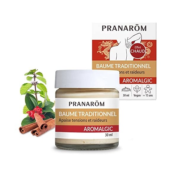 PRANARÔM - Aromalgic - Baume Traditionnel - Articulations & Muscles - Effet Chauffant - À Base dHuiles Essentielles Bio HECT