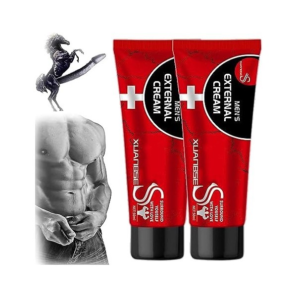 XBS Lot de 3 crèmes externes pour homme, crème de massage pour homme, crème externe pour homme, crème Xuanbse XXXL, crème Vit