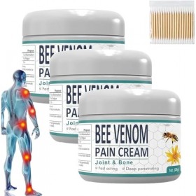 Crème de guérison au venin dabeille et aux os, crème de guérison de la douleur au venin dabeille de Zélande, crème de guéri