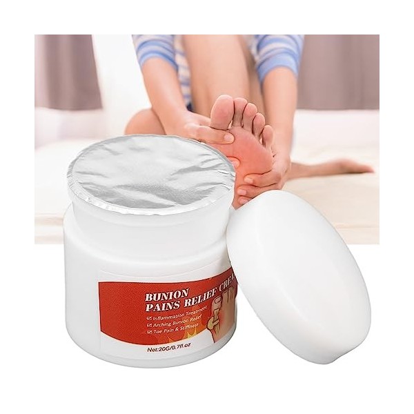 Bunion Toe Swelling Cream, Hydratante Portable à Pénération Rapide Bunion Relief Crème pour les épaules