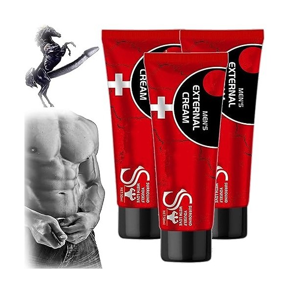 Mens Energy Strength Massage Cream, 50ml Mens External Cream, Xuanbse Crème externe pour homme, Crème de massage pour homme 