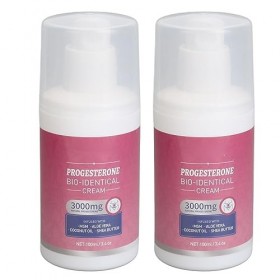 Crème Anti-ménopause, 100ml, 2 Pièces, Progestatif Bio-identique, équilibre des émotions, Produit de Soins pour Femmes âgées 