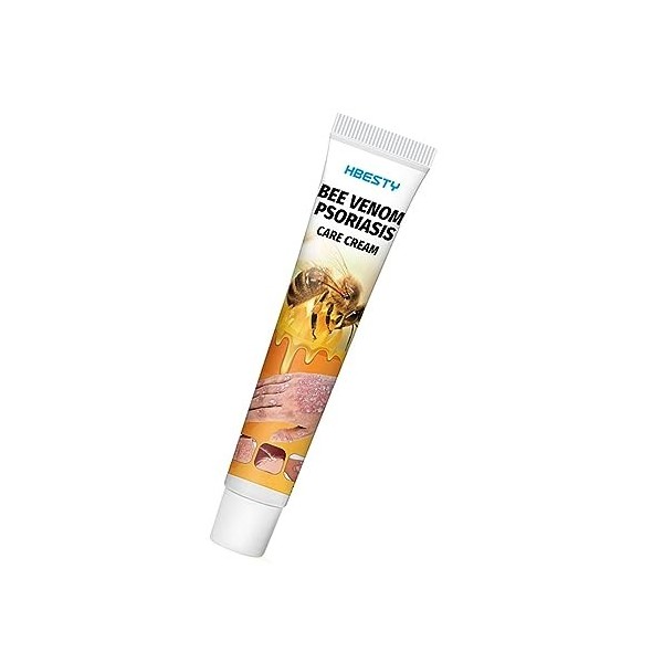 Crème de Soin Contre Le Psoriasis au Venin dabeille, 20 g Crème pour soulager Les démangeaisons, la dermatite, Le prurit, l