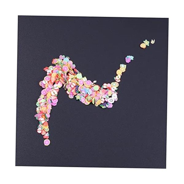 SEWACC 300 Pcs Ongles Autocollants Fraise Décor Fraise Autocollants Fruits Nail Stickers Nail Art Tranches 3D Nail Art Charme