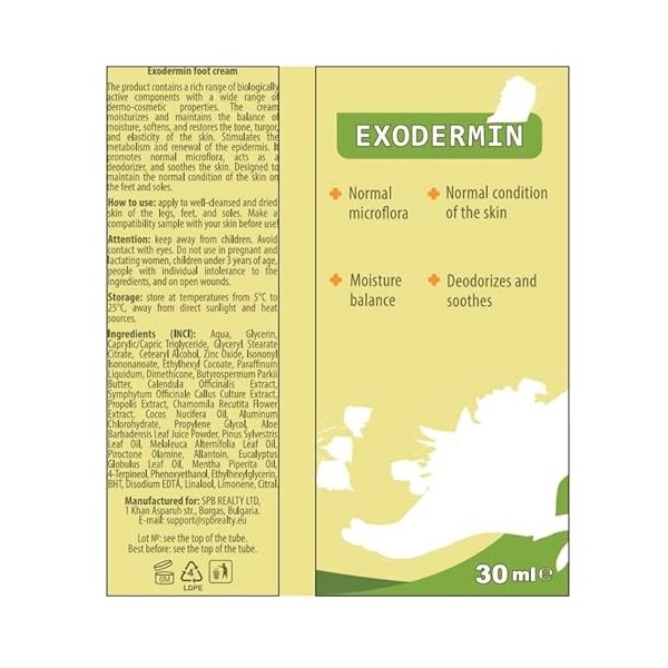 Exodermin 30 ml. Cest une crème naturelle à usage externe