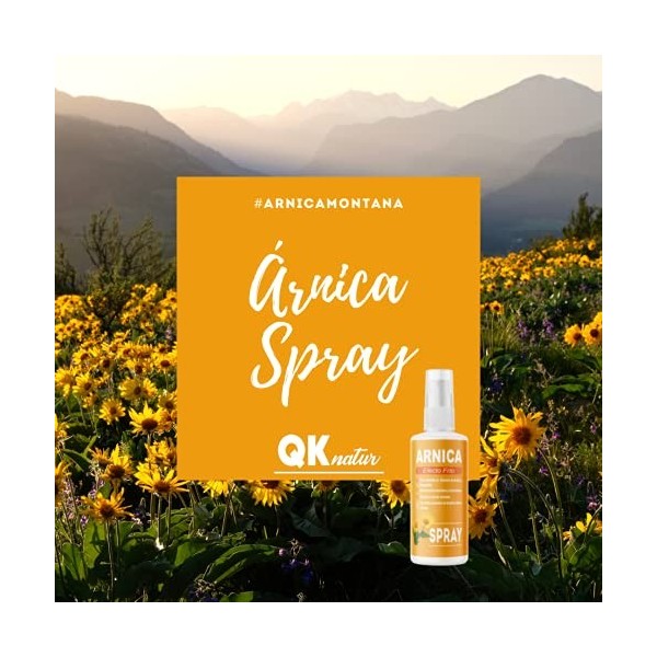 QKnatur - ARNICA Spray à lextrait de Griffe du Diable 100 ml. Effet froid. Douleurs musculaires, épaules, pieds, genoux, con