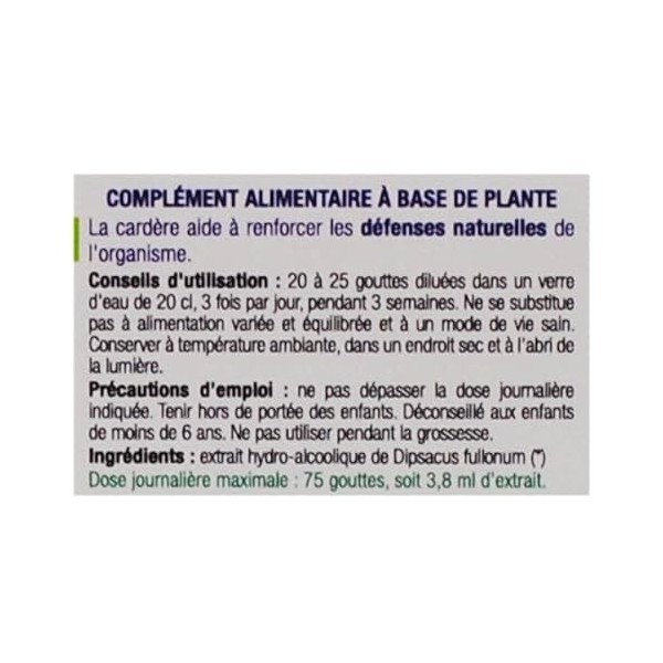 Ladrôme Extrait de Plante Bio Cardère Sauvage 50 ml
