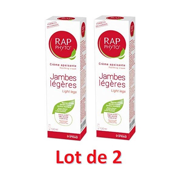 RAP PHYTO crème Jambes légères 100ml lot de 2