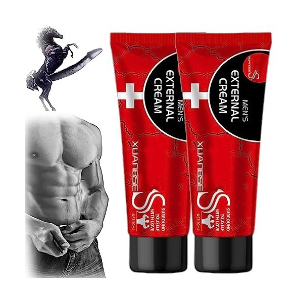 Crème De Massage Energy Strength Pour Hommes,Crème Externe Pour Hommes XBS,XBS Xuanbse Crème XXXL 50ml,Crème Vitalité Boost,R