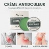 Hemp cream. Crème au chanvre anti-douleur. Baume pour le soulagement des douleurs musculaires et articulaires. Action apaisan