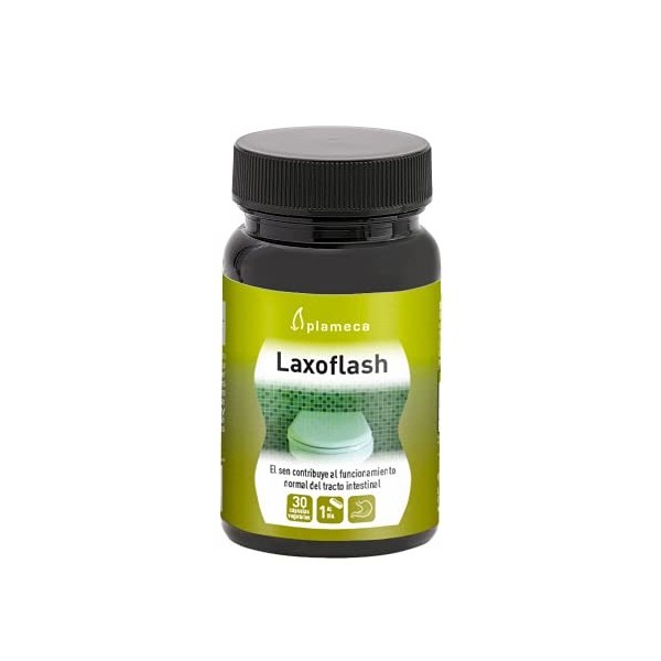 Plameca Laxoflash 18 ml avec 30 cap. Contribue au fonctionnement normal du tractus intestinal avec extrait de Sen.