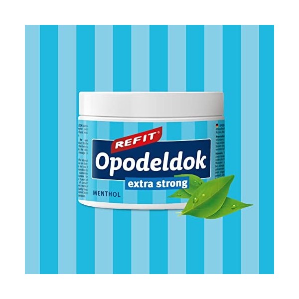 Refit Opodeldok Extra Strong XXL 500 ml | crème de massage pour le dos, les muscles et les articulations