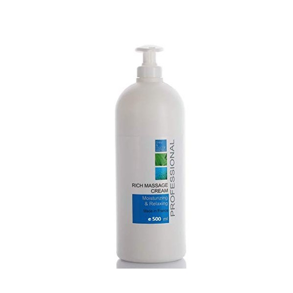 Crème de Massage Professionelle Neutre à la Vit. E 500 ml Glisse Longue Facile Bonne Absorbtion Aparatologie et Massage Manue