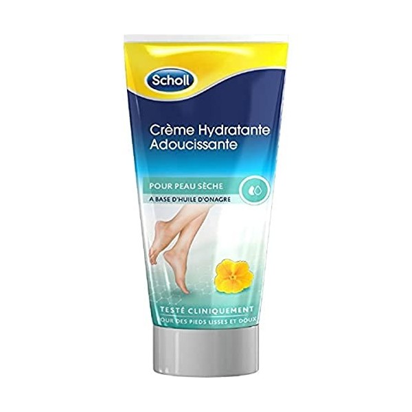 Scholl Crème adoucissante pour peau sèche à base dhuile donagre - Le tube de 75 ml