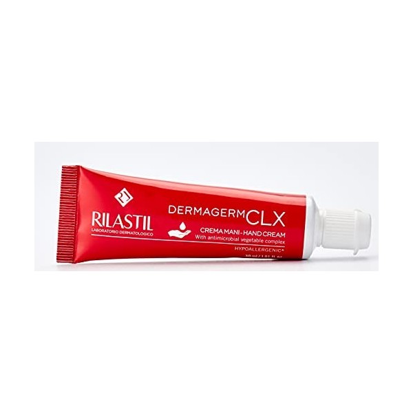 Rilastil Dermagerm CLX - Crema de Manos 2 en 1, Emoliente e Higienizante - 30 ml