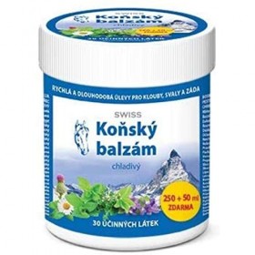 SWISS Baume rafraîchissant pour cheval - 300 ml - Contre les douleurs articulaires, musculaires et dorsales