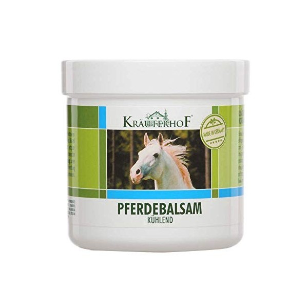 Kräuterhof® Baume pour chevaux, massage gel baume pour la peau, rafraîchissant Tailles