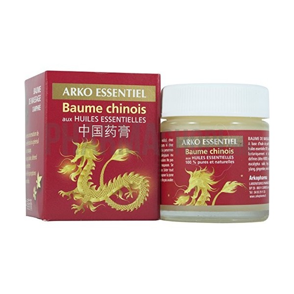 Arkopharma Aromathérapie Complexe Baume Chinois de Massage Pot de 30 ml