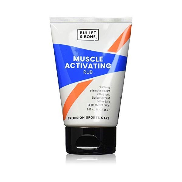 Bullet & Bone Muscle Activating Rub Sports Care Cream to Warm and Stimulate the Muscle Before Exercise with Ginger and Blackp