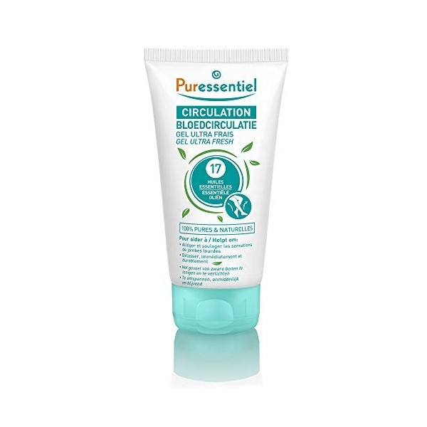 Puressentiel - Circulation - Gel Ultra-Frais - Aux 17 huiles essentielles - 100% pures et naturelles - Aide à soulager les se