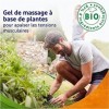 Voltanatura Gel de Massage à base de plantes Bio, Apaise et Relaxe les tensions musculaires 2x50ml