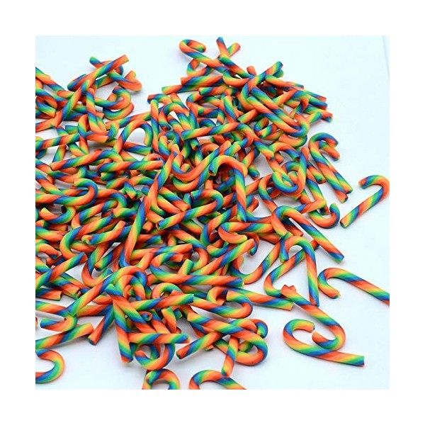 Lot de 100 tranches de sucre dorge 3D en argile polymère souple pour décoration dongles - Kit DIY pour gâteau, dessert - RT