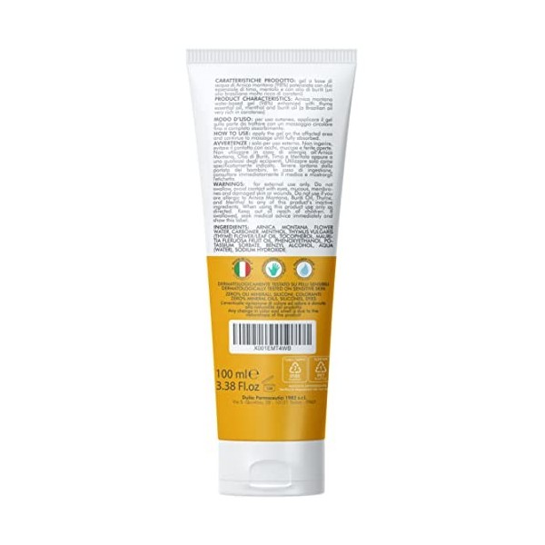 Dulàc Arnica Gel Extra Fort 98%, Action Rapide et Effet Froid, Made in Italy, idéal pour le Massage Sportif et Décontractant 