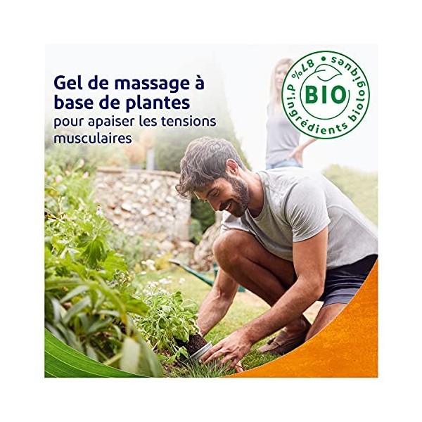 Voltanatura Gel de Massage à base de plantes Bio, Apaise et Relaxe les tensions musculaires 50ml