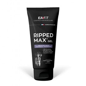 EAFIT | Ripped Max Gel | Resculpte et Tonifie la Ceinture Abdominale, les Pectoraux et Quadriceps | Caféine, Thé vert & Guara