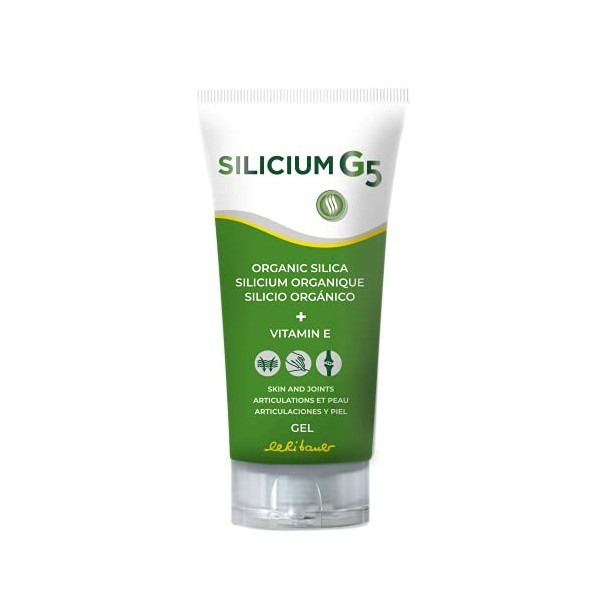 Silicium G5 Gel. Silicium gel avec vitamine E pour la production du collagène natif. Gel surconcentré articulaire anti douleu