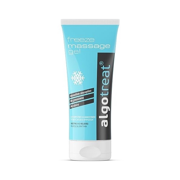 Gel de massage froid contre la douleur Algotreat – Gel de cryothérapie pour les douleurs musculaires, les muscles déchirés, l