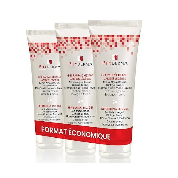 GEL FRAICHEUR GLACEE I 8 Actifs 100% naturels Camphre Menthol I Effet IMMEDIAT Jambes Légères I Soulage Jambes Lourdes & Fati...