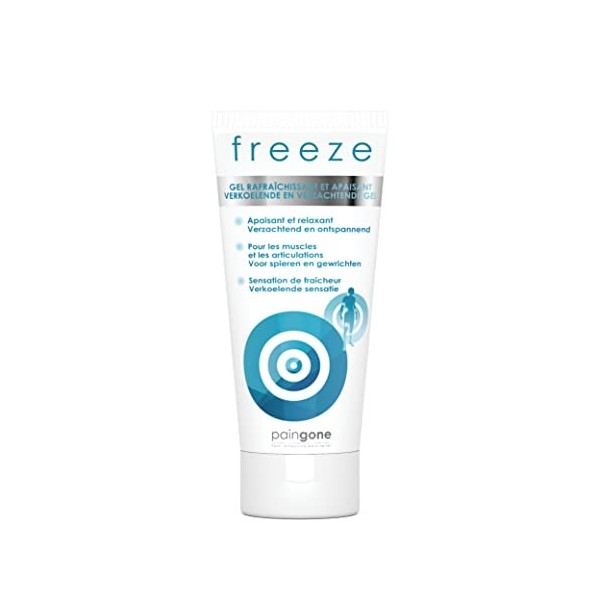 Paingone Freeze |Gel articulations et muscles |Gel effet froid, refroidissant et apaisant |Apaise et soulage les douleurs, so