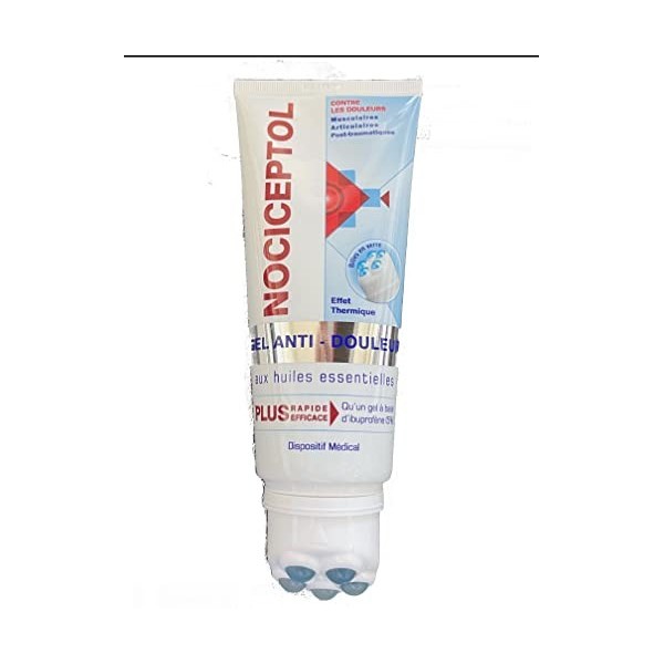 POLIDIS NOCICEPTOL GEL ANTI DOULEUR - Plus RAPIDE et Plus EFFICACE- Tube de 200ml avec Tête Massante