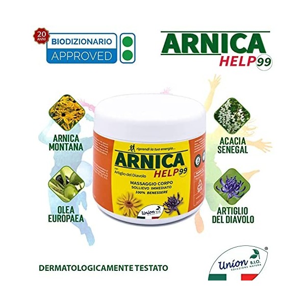 Arnica Gel Extra Fort, Action Intense et Effet Froid, Fabriqué en Italie, Idéal pour le Massage Sportif et Décontractant Musc