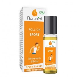 FLORABIOL - ROLL ON SPORT- CERTIFIE BIO - 10 ML - 6 HUILES ESSENTIELLES - HUILE DARNICA - SOULAGE & APAISE - MUSCLES & ARTIC