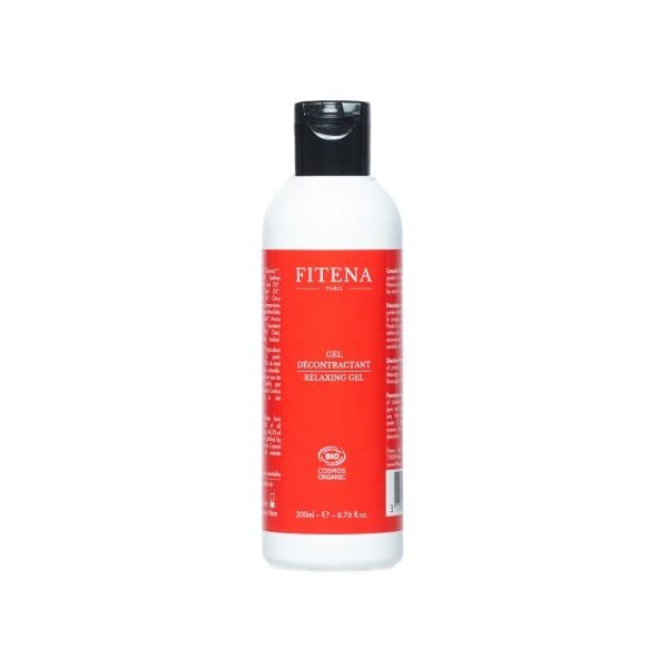 Fitena - Gel Décontractant - Réduit les Tensions Musculaires de manière cibée - 200ml - Produits Naturels - Fabriqué en Franc