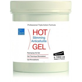 bleu & marine Bretania Hot Gel XXL Effet Chaud Lipo Réducteur Anti Cellulite 1000 ML - Gel Thermo Active Échauffement Muscula