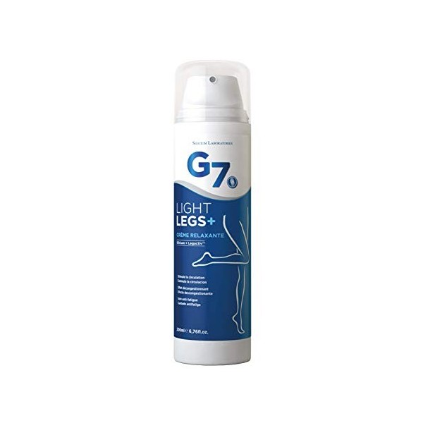 G7 Light-Legs. Gel froid à base de silicium, augmente la circulation et le flux sanguin pour prévenir les varices et les jamb