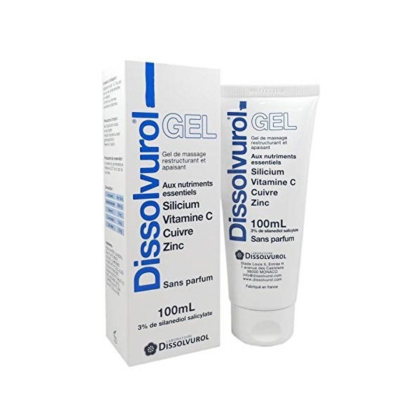 Dissolvurol Gel de Massage restructurant et apaisant - Lot de tubes de 100g 2 