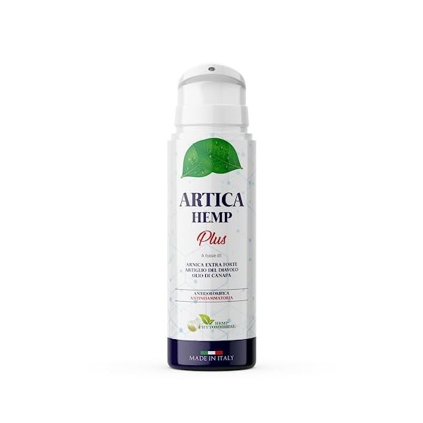 HEMP PHYTOMEDICAL - Artica Hemp Plus | Crème gel à base d’Arnica Pure, Griffe du Diable et Huile de Chanvre | Pour tous types