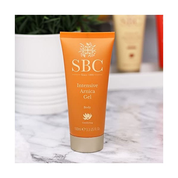 SBC Skincare - Décontracturant musculaire intensif à larnica - 100 ml - Aide à soulager les muscles - Idéal pour les épaules