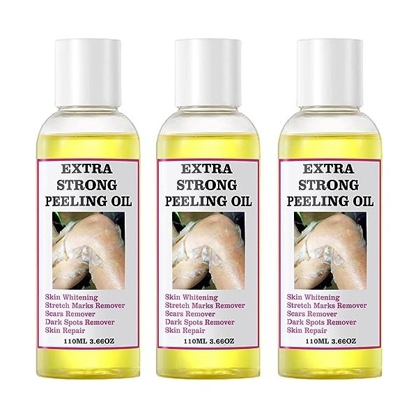 Huile Peeling Extra Forte,Huile Peeling Pour Le Corps, Peeling Jaune Sûre Extra-Forte, Gommage Puissante, Pour Le Corps Contr